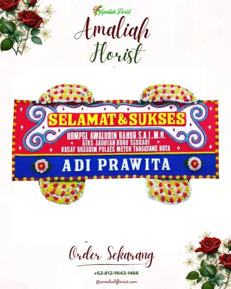 Papan Bunga Ucapan Selamat Ujung